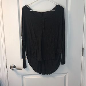 Dark Grey Amuse Society  off the Shoulder Size Small Long Sleeve Shirt!!